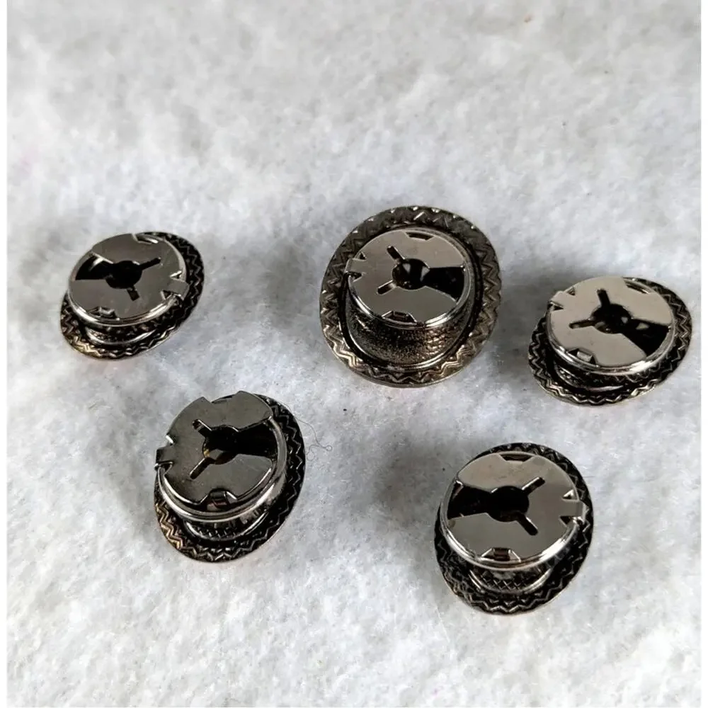 Vintage 5 oval buttoncovers South Western 1-1 1/2. 4-1